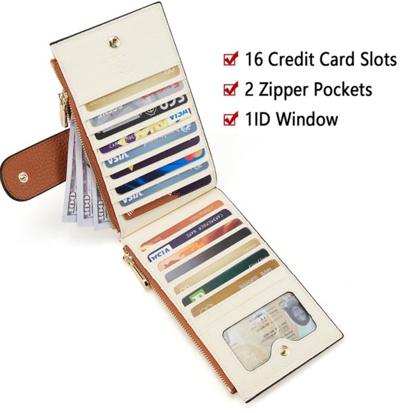 Bostanten Lnna Genuine Leather RFID Wallet - Cash Clutch - Picture 4 of 14